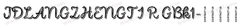 JDLANGZHENGTI R GBk1字体转换